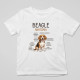 Beagle – anatómia  - detské tričko s potlačou