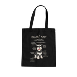 Bradáč malý – anatómia - taška s potlačou