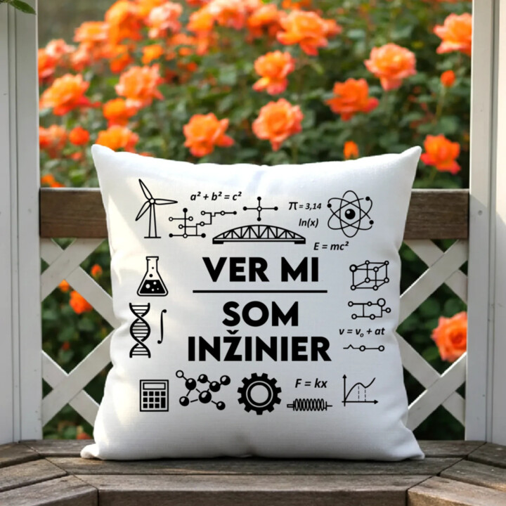 Ver mi, som inžinier - vankúš s potlačou