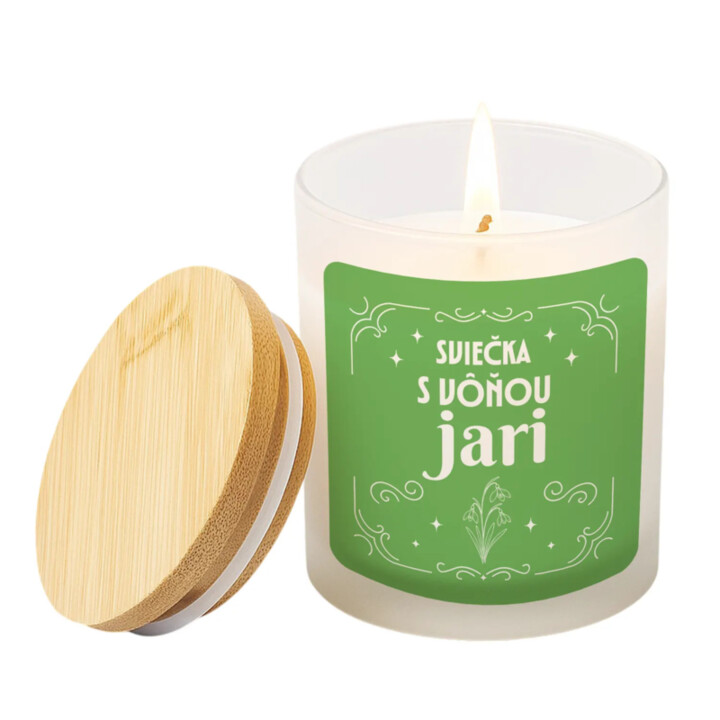 Sviečka s vôňou jari - vonná sviečka ako darček