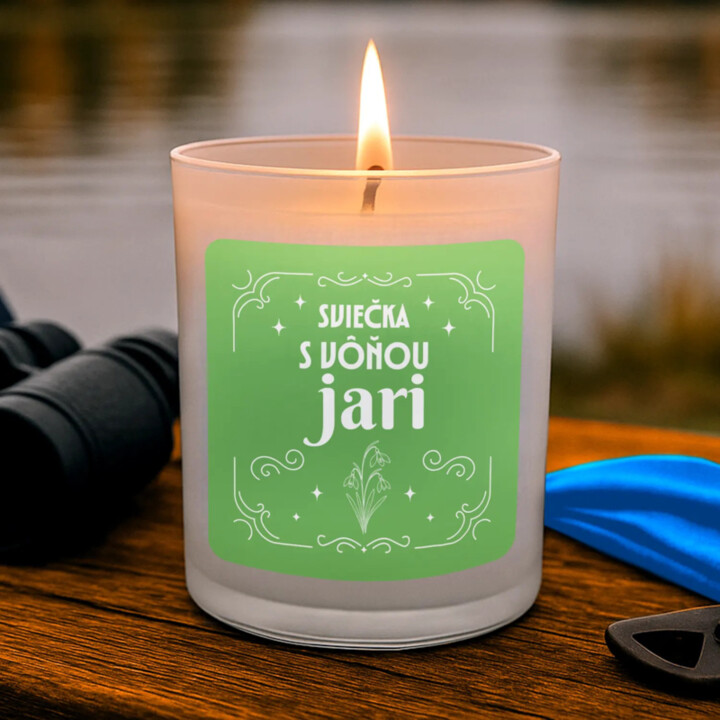Sviečka s vôňou jari - vonná sviečka ako darček