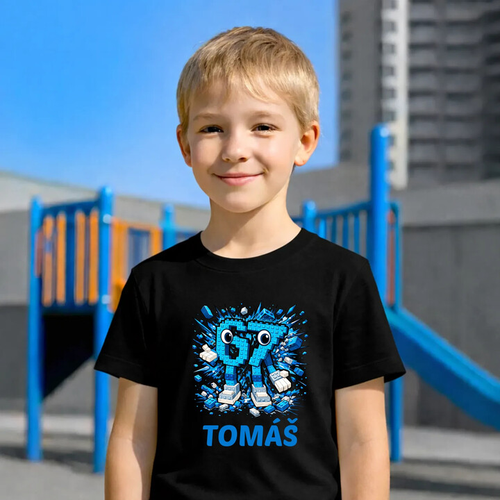 Six seven - 67 - meno - detské tričko s potlačou - personalizovaný produkt