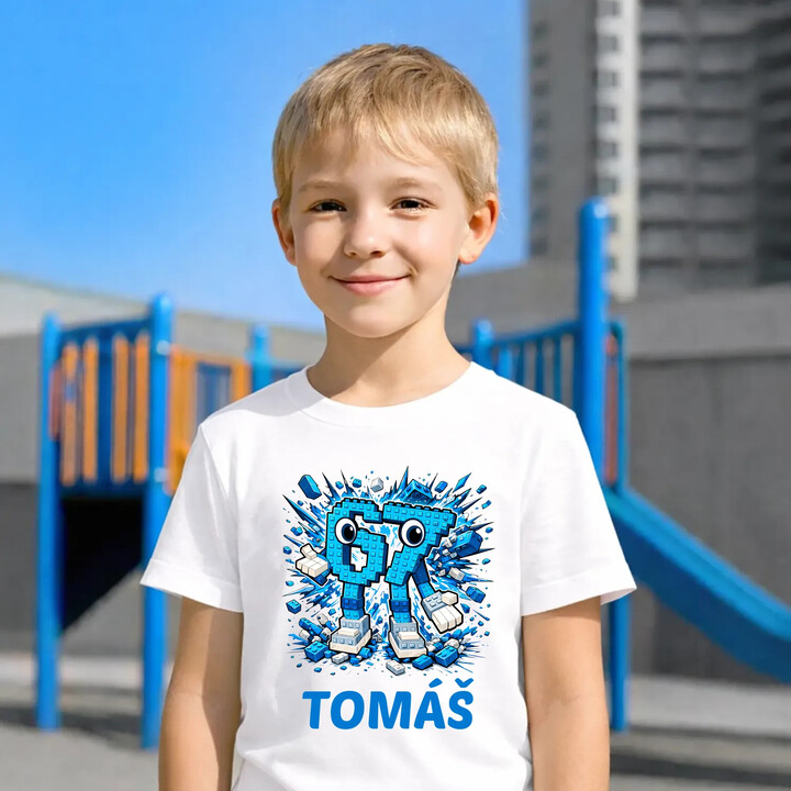 Six seven - 67 - meno - detské tričko s potlačou - personalizovaný produkt