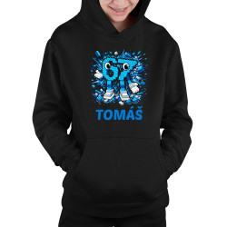 Six seven - 67 - meno - detská mikina s kapucňou - personalizovaný produkt