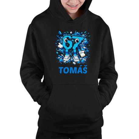 Six seven - 67 - meno - detská mikina s kapucňou - personalizovaný produkt