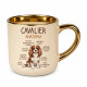 Cavalier – anatómia – Elegantný hrnček na darček