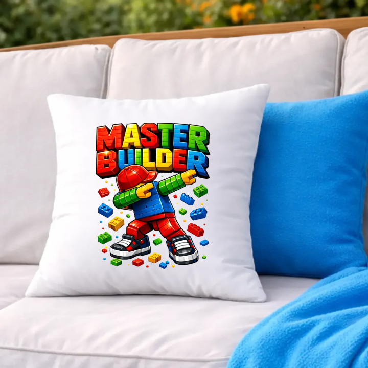 Master builder - vankúš s potlačou