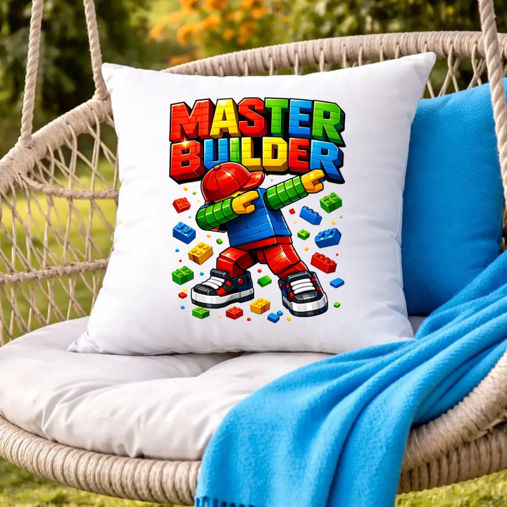 Master builder - vankúš s potlačou