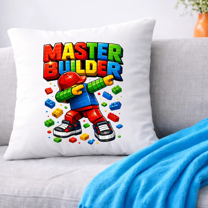 Master builder - vankúš s potlačou