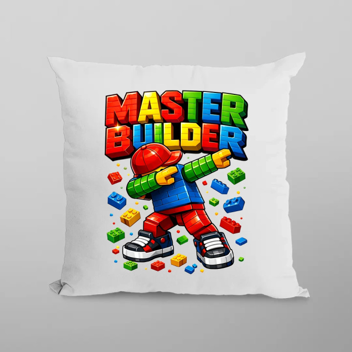 Master builder - vankúš s potlačou