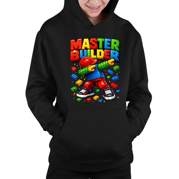 Master builder - detská mikina s kapucňou