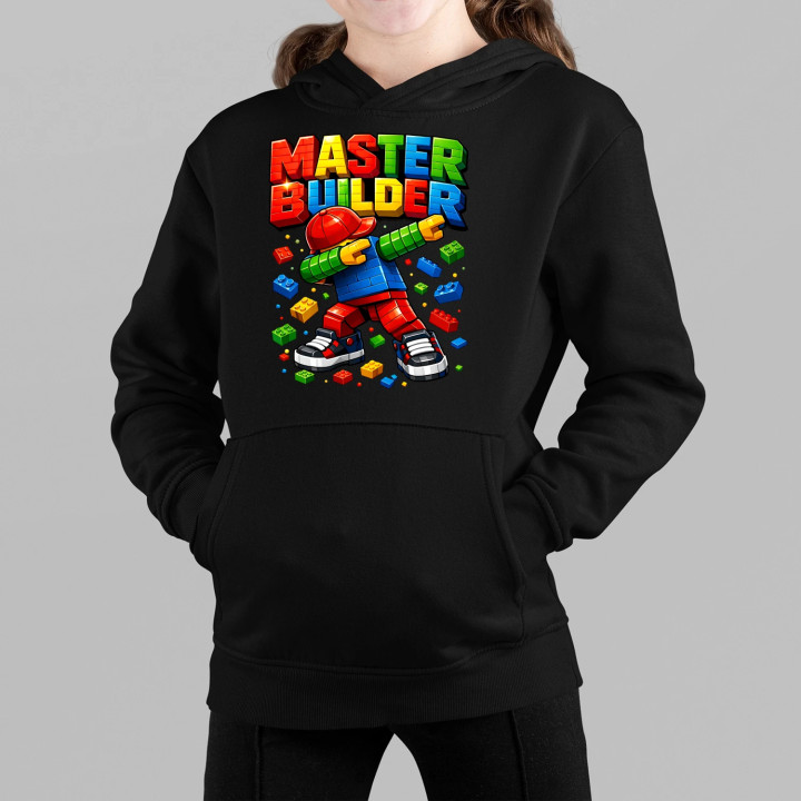 Master builder - detská mikina s kapucňou
