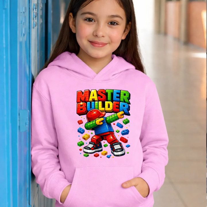 Master builder - detská mikina s kapucňou