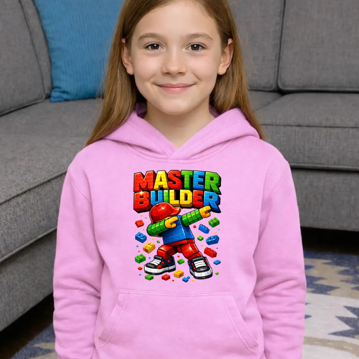 Master builder - detská mikina s kapucňou