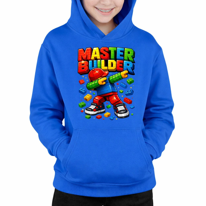 Master builder - detská mikina s kapucňou
