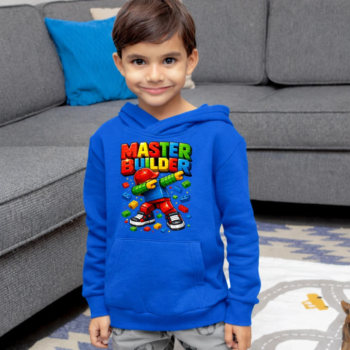 Master builder - detská mikina s kapucňou