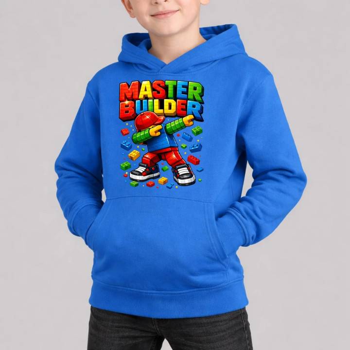 Master builder - detská mikina s kapucňou