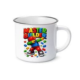 Master builder  - smaltovaný hrnček s potlačou