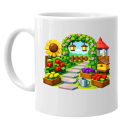 Grow a garden - keramický hrnček s potlačou