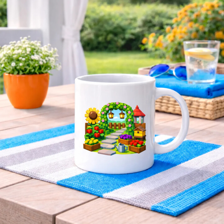 Grow a garden - keramický hrnček s potlačou