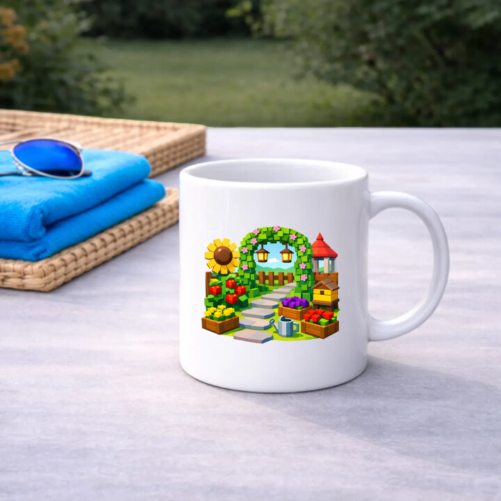 Grow a garden - keramický hrnček s potlačou