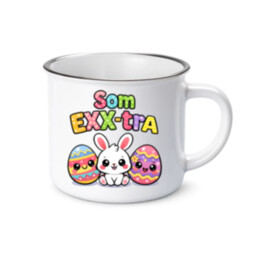 Som EXX-tra  - smaltovaný hrnček s potlačou