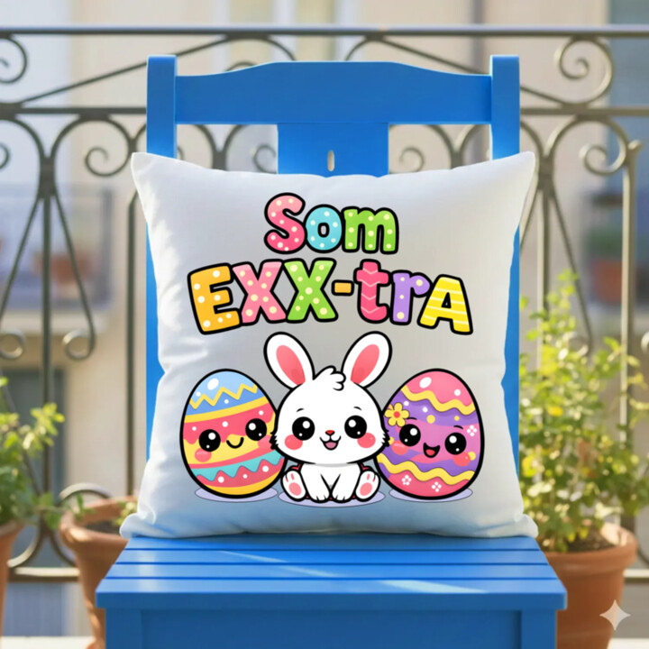 Som EXX-tra - vankúš s potlačou