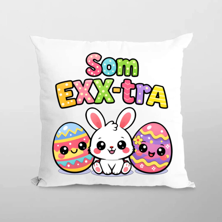 Som EXX-tra - vankúš s potlačou