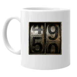 Počítadlo – 50 rokov - keramický hrnček s potlačou