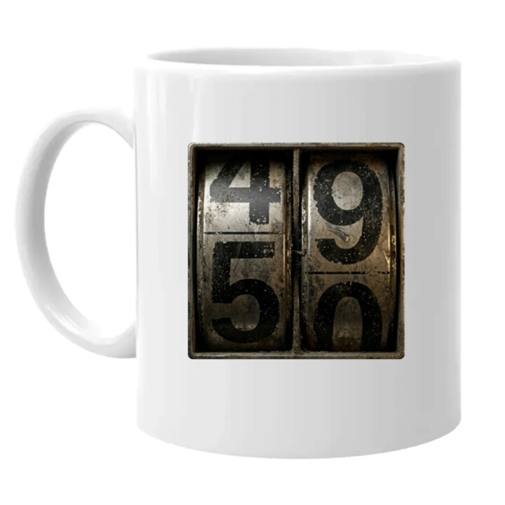 Počítadlo – 50 rokov - keramický hrnček s potlačou