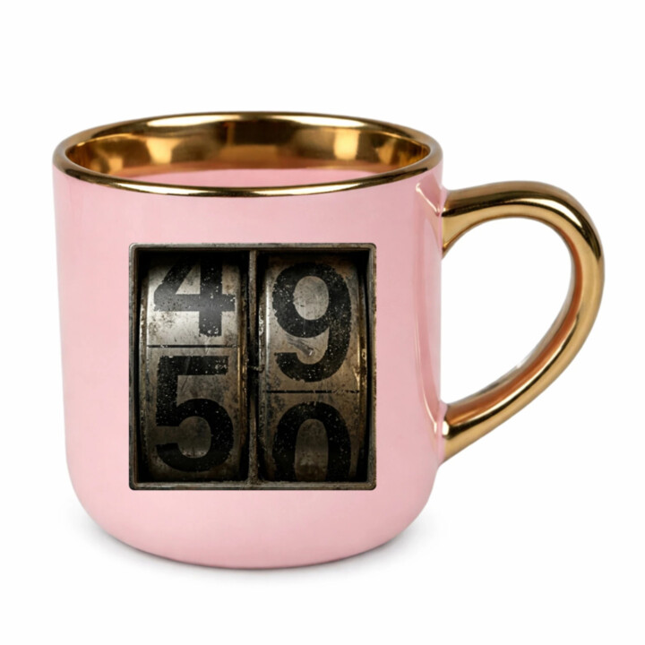 Počítadlo – 50 rokov – Elegantný hrnček na darček