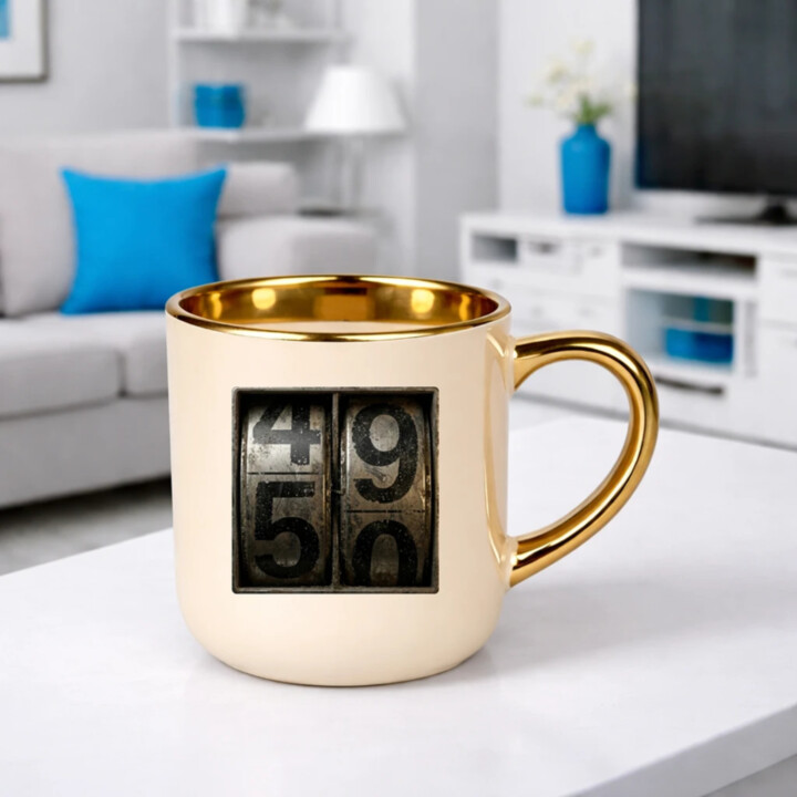Počítadlo – 50 rokov – Elegantný hrnček na darček