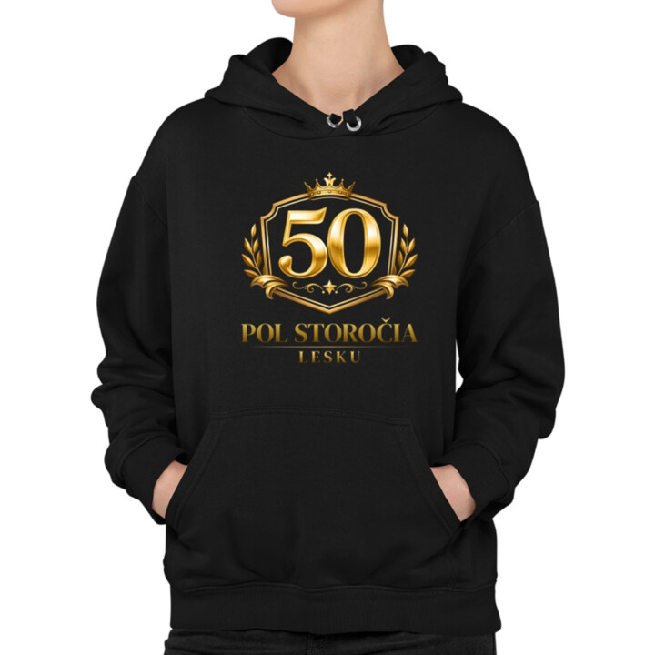 50 – pol storočia lesku  - dámska mikina s potlačou
