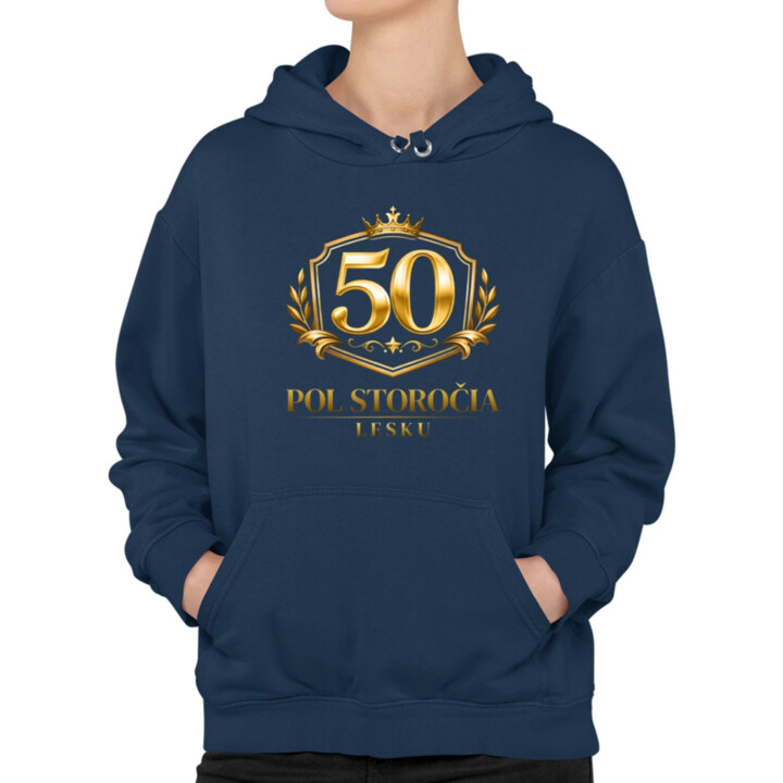 50 – pol storočia lesku  - dámska mikina s potlačou
