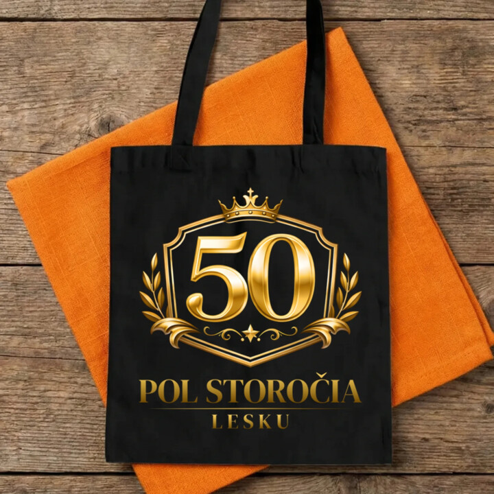 50 – pol storočia lesku - taška s potlačou