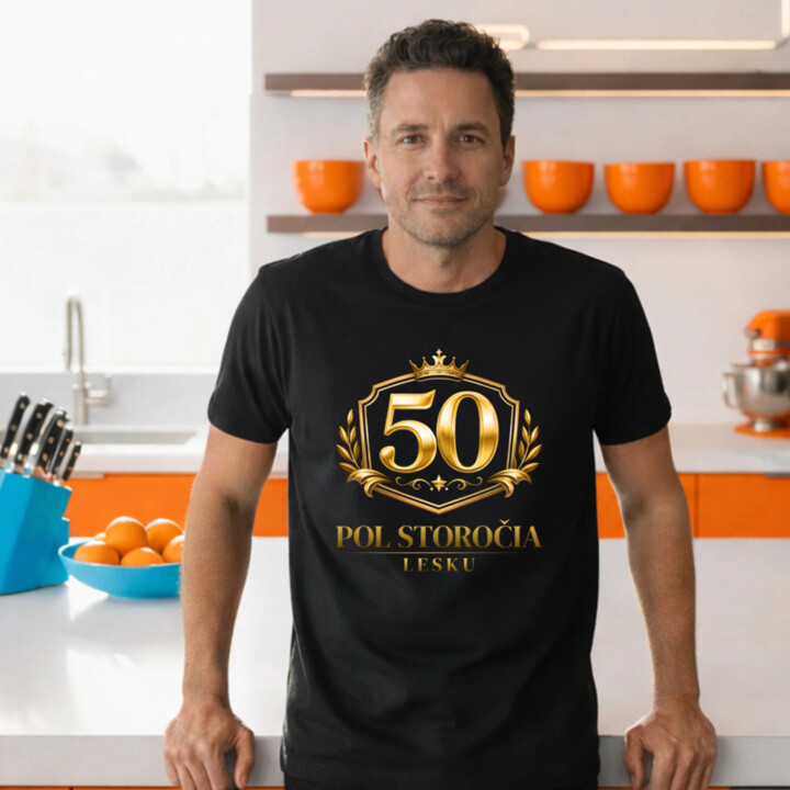 50 – pol storočia lesku - pánske tričko s potlačou