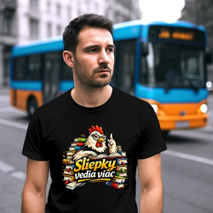 Sliepky vedia viac - pánske tričko s potlačou