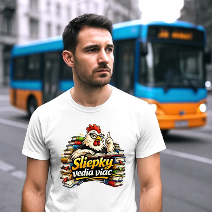 Sliepky vedia viac - pánske tričko s potlačou