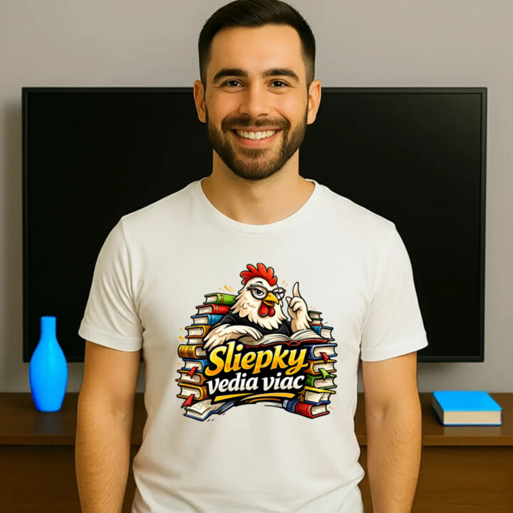 Sliepky vedia viac - pánske tričko s potlačou