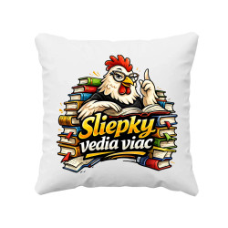 Sliepky vedia viac - vankúš s potlačou