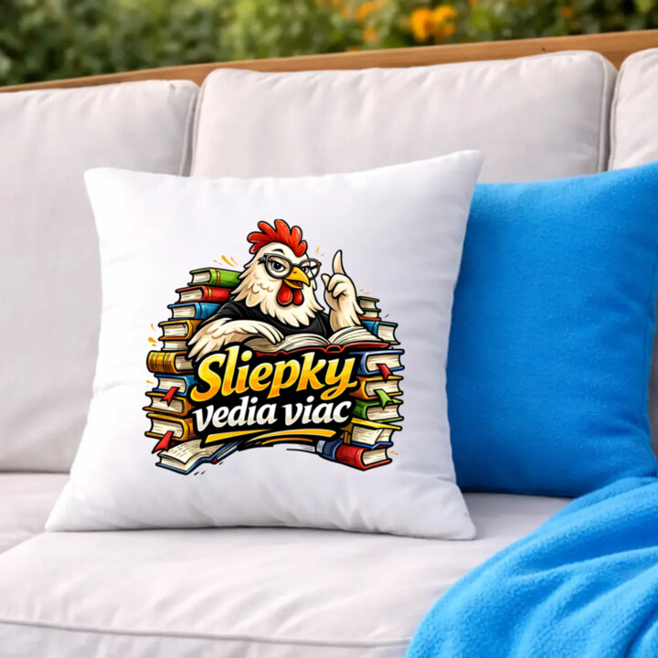 Sliepky vedia viac - vankúš s potlačou