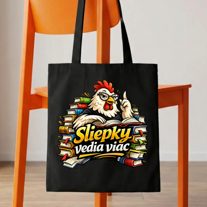 Sliepky vedia viac - taška s potlačou