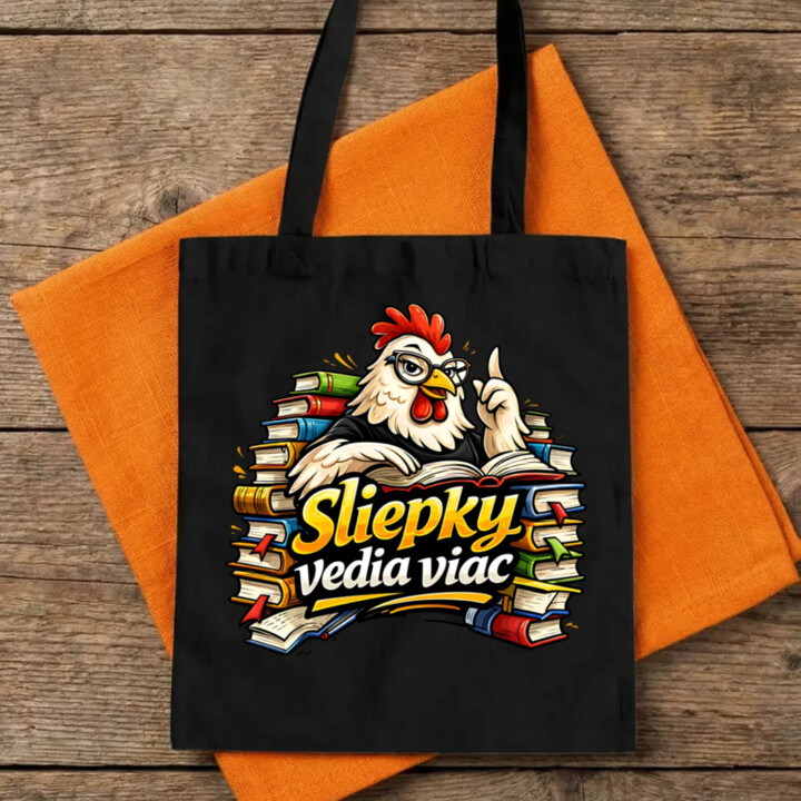 Sliepky vedia viac - taška s potlačou