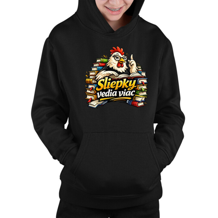 Sliepky vedia viac - detská mikina s kapucňou