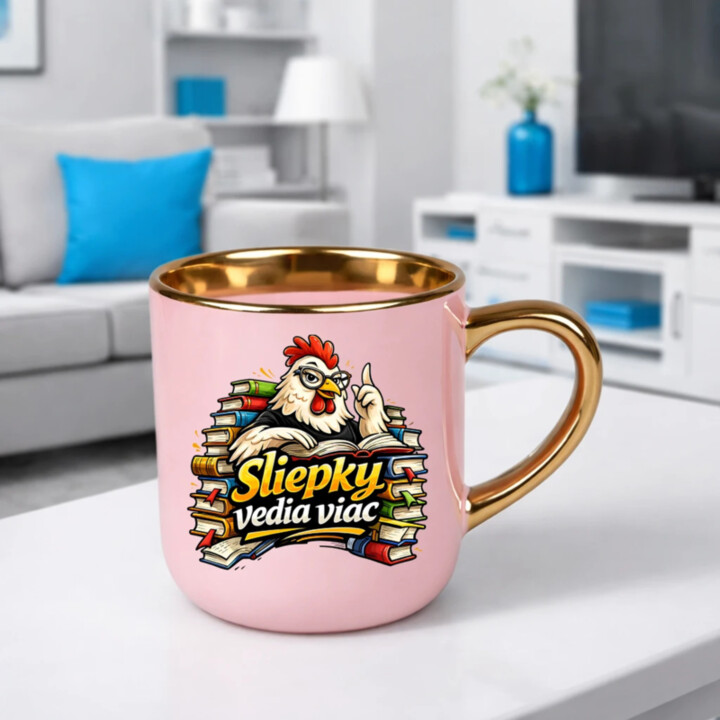 Sliepky vedia viac – Elegantný hrnček na darček