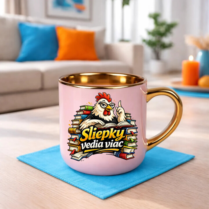 Sliepky vedia viac – Elegantný hrnček na darček