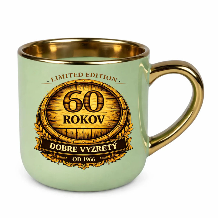 Limited edition 60 rokov - dobre vyzretý - od 1966 – Elegantný hrnček na darček
