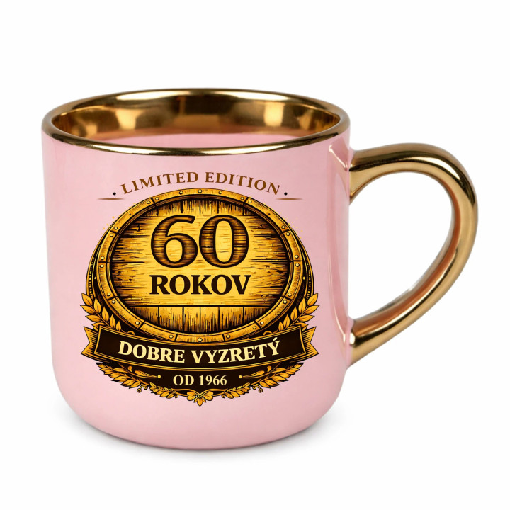 Limited edition 60 rokov - dobre vyzretý - od 1966 – Elegantný hrnček na darček