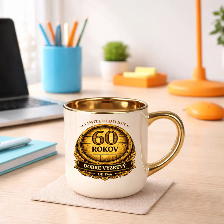 Limited edition 60 rokov - dobre vyzretý - od 1966 – Elegantný hrnček na darček