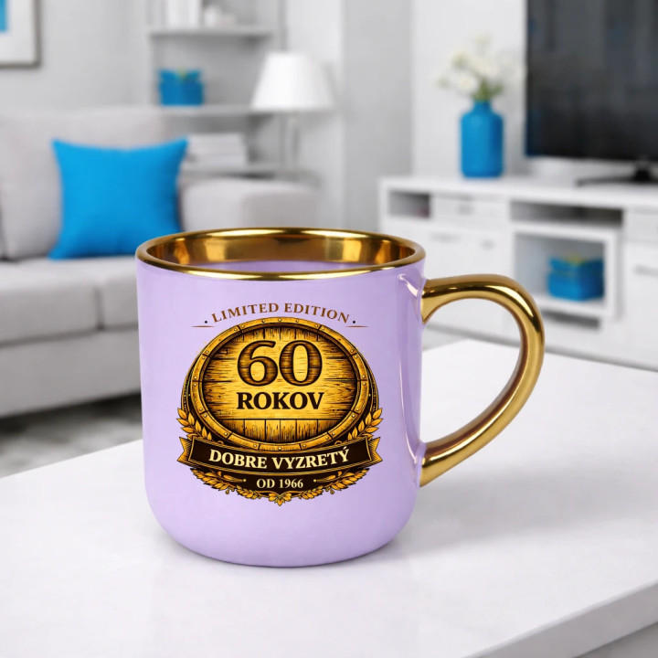 Limited edition 60 rokov - dobre vyzretý - od 1966 – Elegantný hrnček na darček